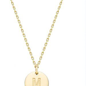 925 Sterling Silver or 18K Yellow Gold Plated 925 Sterling Silver Dainty Round I